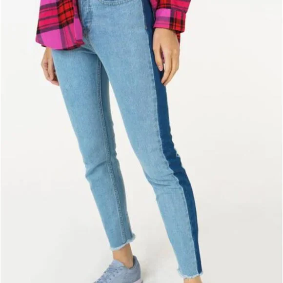 ROXY Cloudy Days Boyfriend Fit Two-Tone Jeans Like New ✨ - Picture 16 of 16